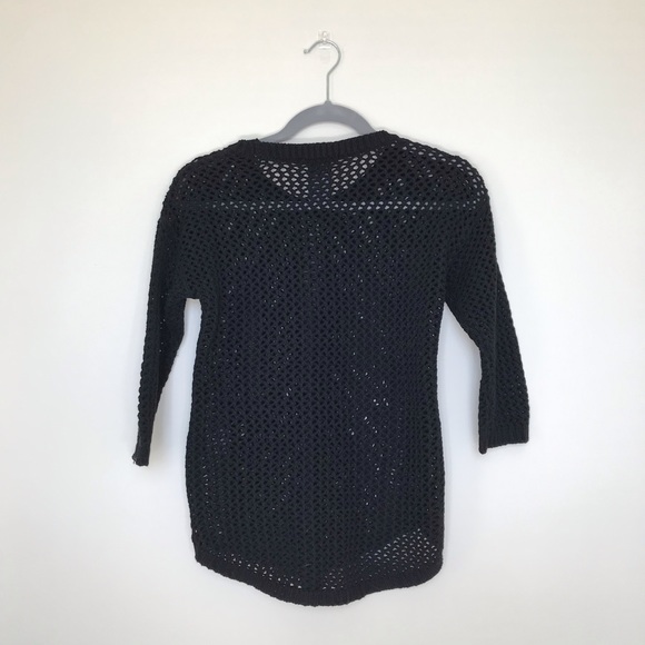 Chelsea & Theodore | Crochet Crew Neck Sweater - Picture 4 of 4